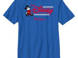 Mickey Mouse Race Car Driver Racing Flag Disney Logo T-Shirt – Customized | Disney Store now available