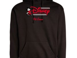 Mickey Mouse Race Car Driver Racing Flag Disney Logo Pullover Hoodie for Adults – Customized | Disney Store now out