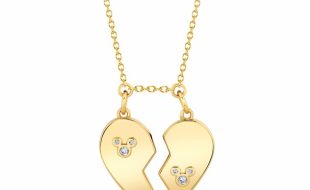 Mickey Split Heart Necklace by CRISLU – Buy Online Now