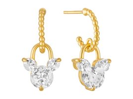 Mickey Mouse Icon Half Hoop Earrings by Rebecca Hook is available online for purchase