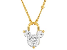 Mickey Mouse Icon Fixed Pendant Necklace by Rebecca Hook – Purchase Online Now
