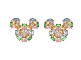 Mickey Mouse Multi-Color Icon Stud Earrings by Rebecca Hook is here now