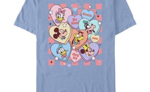 Mickey Mouse and Friends Valentine’s Day T-Shirt for Adults – Purchase Online Now
