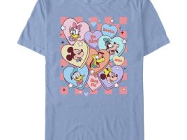Mickey Mouse and Friends Valentine’s Day T-Shirt for Adults here now