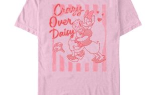 Donald and Daisy Duck ”Crazy Over Daisy” T-Shirt for Adults – Pink – Buy Online Now