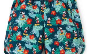 Mickey Mouse Adaptive Tropical Swim Trunks for Kids available online for purchase