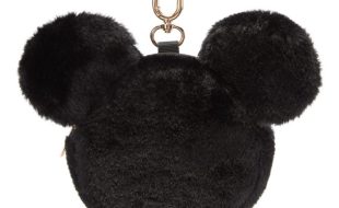 Mickey Mouse Icon Plush Coin Purse Bag Charm – Black is now out