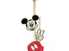 Mickey Mouse Peace Sign Bag Charm now out for purchase