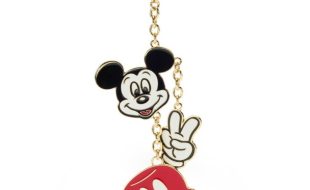 Mickey Mouse Peace Sign Bag Charm now out for purchase