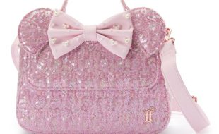 Minnie Mouse Ear Loungefly Crossbody Bag – Rose Pearl – Buy Online Now