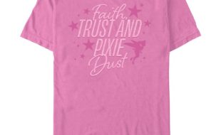 Tinker Bell ”Faith Trust and Pixie Dust” T-Shirt for Adults – Peter Pan is now out
