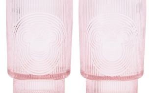 Mickey Mouse Icon Glass Tumbler Set – Pink now out