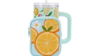 Mickey and Minnie Mouse Icon Strawberry and Oranges 30 oz. Stainless Steel Travel Tumbler with Straw plus Zip Case now out