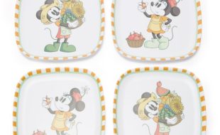 Mickey and Minnie Mouse Fruit Stand Plate Set now available online