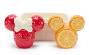 Mickey and Minnie Mouse Fruit Stand Salt and Pepper Shaker Set available online