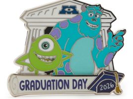 Sulley and Mike Wazowski Graduation Day 2026 Pin – Monsters University – Limited Release – Purchase Online Now