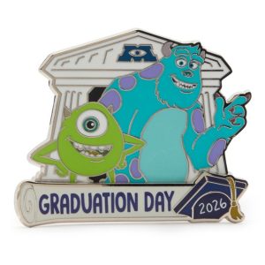 Sulley and Mike Wazowski Graduation Day 2026 Pin - Monsters University - Limited Release