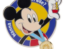 Mickey Mouse ”Wanna Trade?” Disney Pin Trading Dangle Pin is now out for purchase