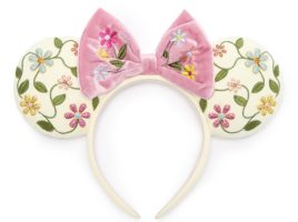 Minnie Mouse Floral Ear Headband by BaubleBar is now out for purchase