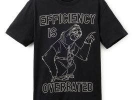 Flash ”Efficiency Is Overrated” T-Shirt for Adults – Zootopia now out for purchase