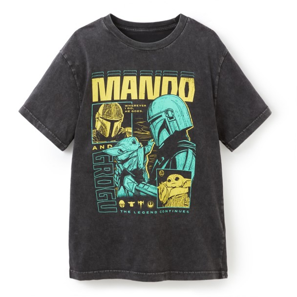 The Mandalorian and Grogu T-shirt for Adults - Star Wars now