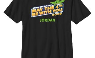 Grogu – Star Wars Day: May the 4th Be With You 2026 Logo T-Shirt for Kids – Customized | Disney Store – Buy It Today!