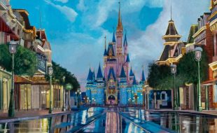 Walt Disney World ”Cinderella’s Palace” Gallery Wrapped Canvas by Arienne Boley – Limited Edition is here now