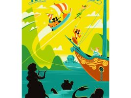 Peter Pan’s Flight ”Never Land Awaits” Gallery Wrapped Canvas by Eric Tan – Limited Edition – Buy It Today!