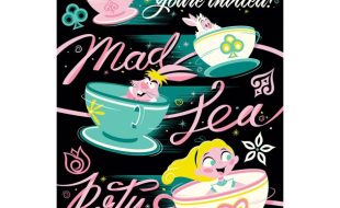 Mad Tea Party ”You’re Invited!” Gallery Wrapped Canvas by Eric Tan – Limited Edition is now available