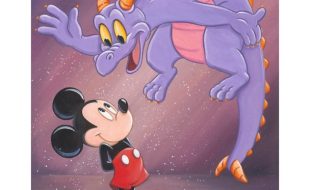 Mickey Mouse and Figment “Hey Mickey” Gallery Wrapped Canvas by Michelle St.Laurent – Limited Edition now available