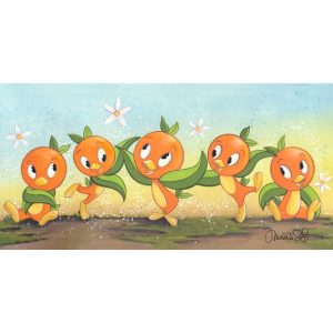 Orange Bird Gallery Wrapped Canvas by Michelle St.Laurent - Limited Edition
