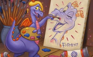 Figment ”Figment Paints Figment” Gallery Wrapped Canvas by Tim Rogerson – Limited Edition here now