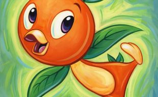 Orange Bird ”The Orange Bird” Gallery Wrapped Canvas by Tim Rogerson – Limited Edition – Buy Now