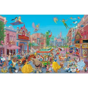 Disneyland ''The Happiest Street on Earth'' Gallery Wrapped Canvas by Manuel Hernandez - Limited Edition