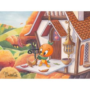 Orange Bird ''Orange Bird House'' Gallery Wrapped Canvas by Michelle St.Laurent - Signed Limited Edition