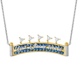 Walt Disney World Marquee Pendant Necklace by Rebecca Hook now available for purchase