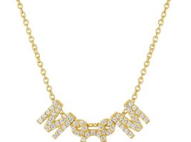 Mickey Mouse Icon ”Mom” Neckace by Rebecca Hook – Gold – Purchase Online Now