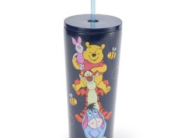 Winnie the Pooh and Pals 22 oz. Stainless Steel Travel Tumbler with Straw is now available