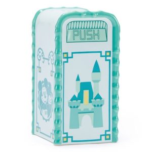 Mickey Mouse Disney Parks Trash Can Salt or Pepper Shaker - Teal