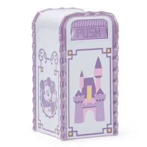 Mickey Mouse Disney Parks Trash Can Salt or Pepper Shaker - Purple