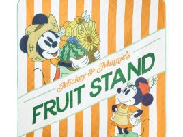 Mickey and Minnie Mouse Fruit Stand Picnic Blanket is now available for purchase