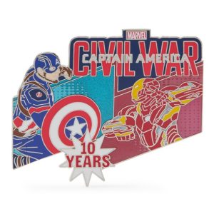 Captain America Civil War 10th Anniversary Pin - Limited Release