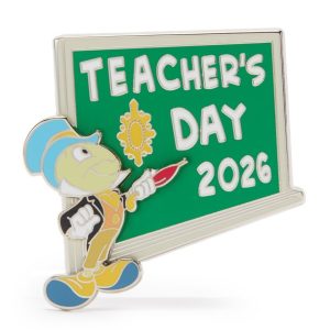 Jiminy Cricket Teacher's Day 2026 Pin - Pinocchio - Limited Release