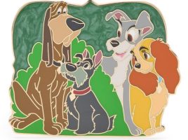 Lady and the Tramp Cast Pin is now available for purchase