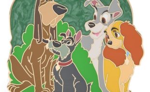Lady and the Tramp Cast Pin is now available for purchase