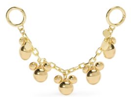 Mickey Mouse Icon Bag Charm Chain by Stoney Clover Lane is available online