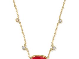 Mickey Mouse Icon Elisa Short Necklace by Kendra Scott – Red released today