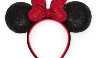 Minnie Mouse Sequined Ear Headband – Black and Red – Buy Online Now