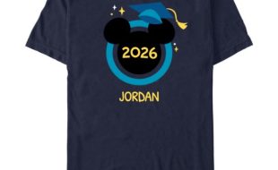 Mickey Mouse Icon Class of 2026 Graduation Cap T-Shirt for Adults – Blue – Customized | Disney Store is available online
