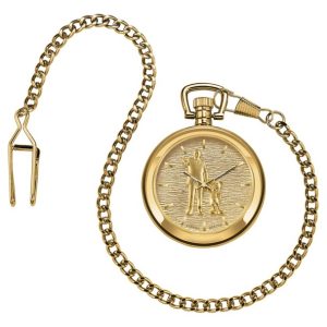 Walt Disney and Mickey Mouse ''Partners'' Pocket Watch by Bulova